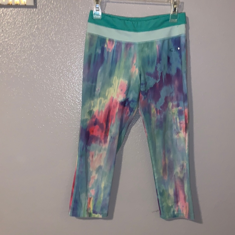 Champion duo dry tie dye capri athletic leggings